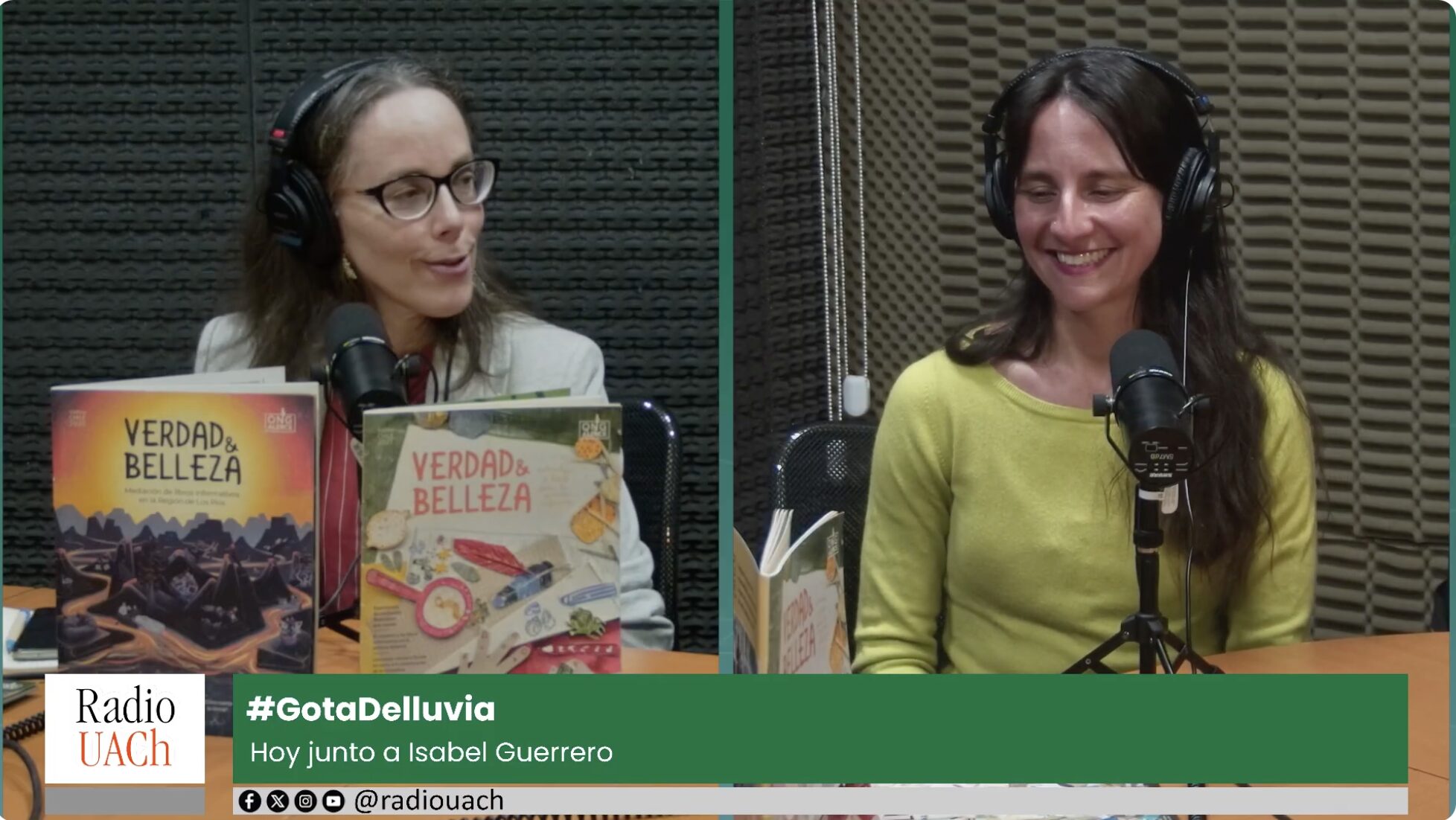 Cecilia Lagos conversa con Isabel Guerrero sobre literatura infantil y el proyecto Verdad y Belleza en el programa Gota de Lluvia de Radio UACh.
