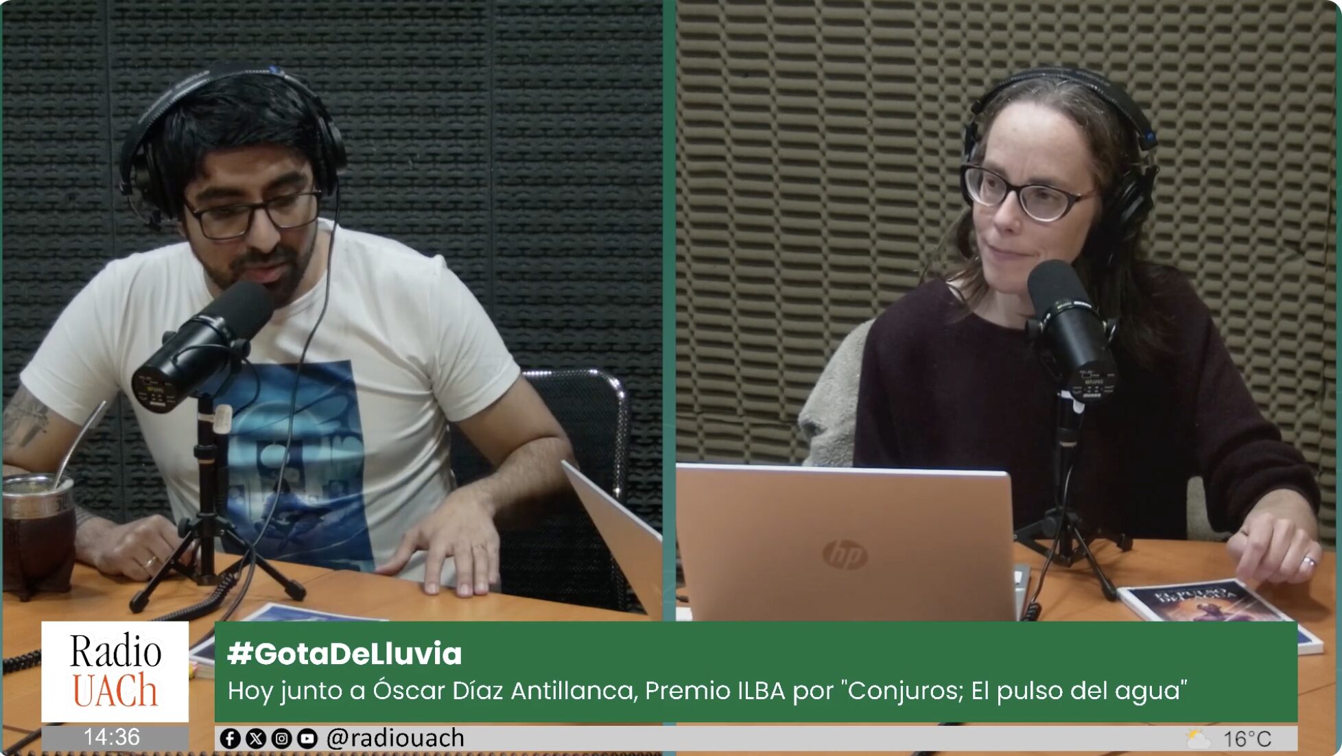 Gota de Lluvia en Radio UACh: Cecilia Lagos entrevista a Óscar Díaz Antillanca sobre literatura infantil y cultura.